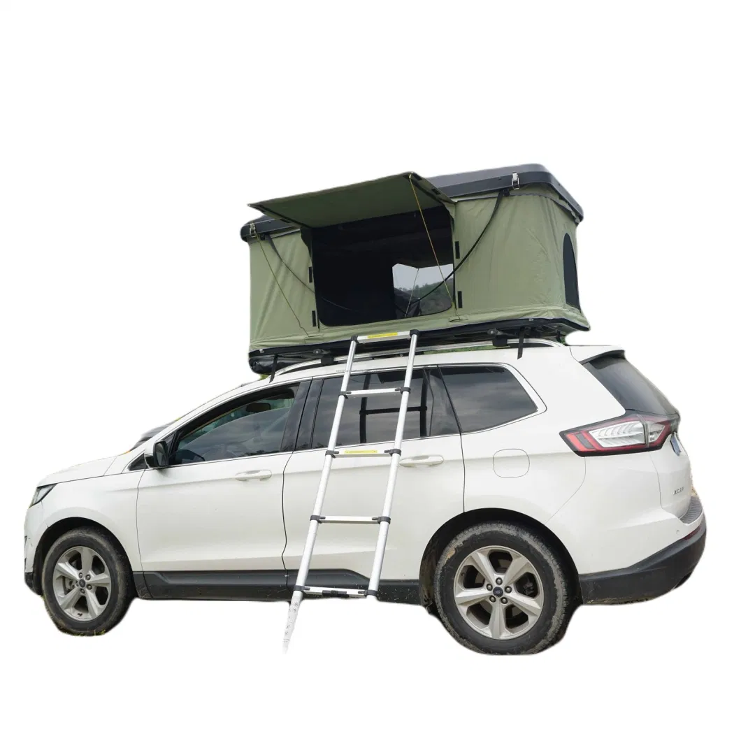 New Aluminum Hard Shell Rooftop Tent with Two Rainfly