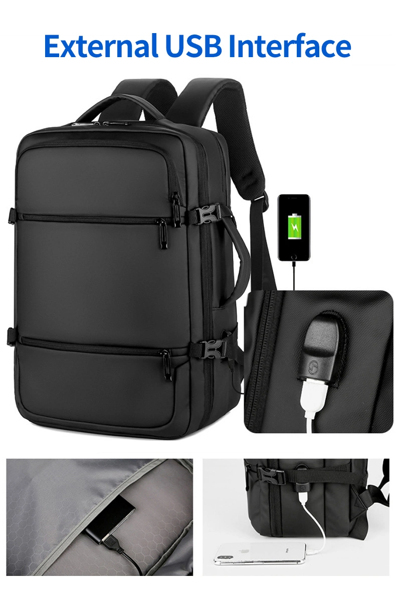 Travel Backpack Men Multifunctional 15.6 Inch Laptop Space Bag Mochila Water Repellent Teenage Business Backpack