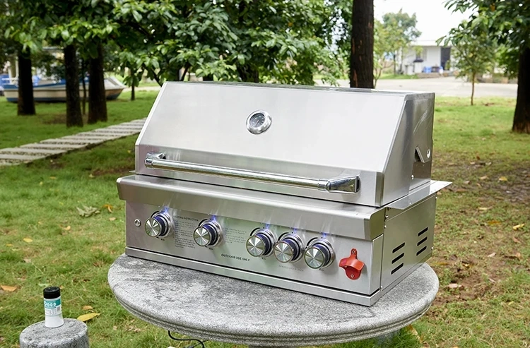 Family Household BBQ Commercial Outdoor Barbecue Gas Built in Grill