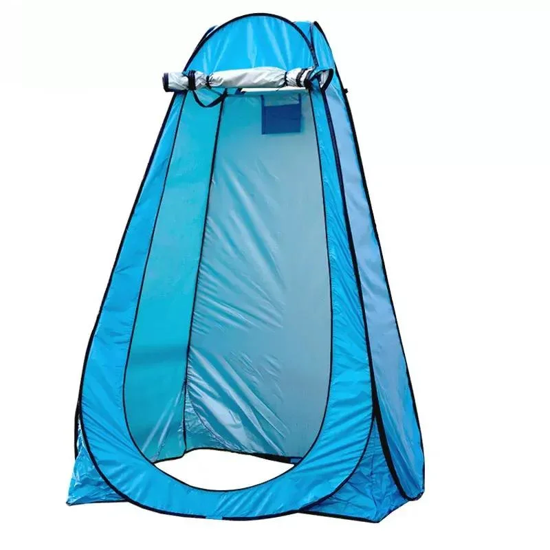 Outdoor Pop up Camping Tent Waterproof Shower Tent Polyester Silver Coating Toliet Tent