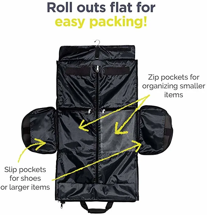 3 in 1 Waterproof Travel Duffel Garment Bag Backpack