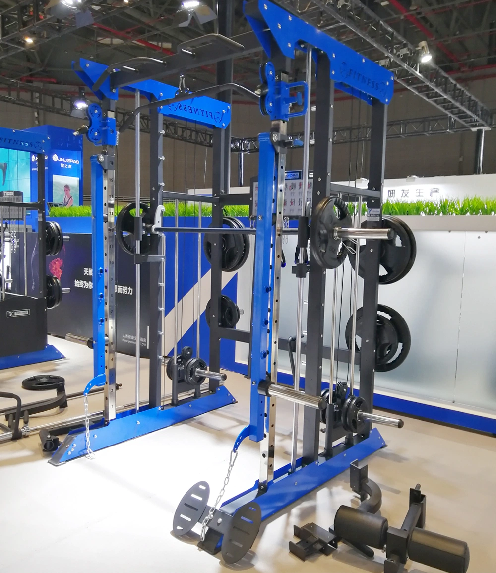Home Gym Fitness Commercial Multi-Functional Trainer Cable Crossover Squat Power Rack Training All in One Trainer Gym Smith Machine Gym Equipment