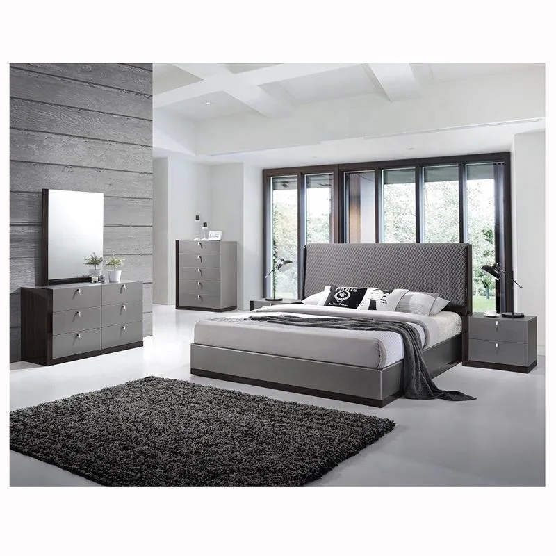 Wholesale Home Bedroom Furniture Air Pressure Lift Storage Double Solid Wooden Bed