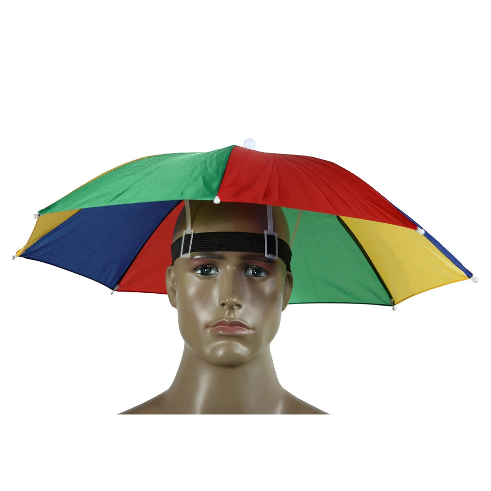 2 Color Umbrella Hat Parapluie Sun Umbrella Sun Shade Camping Hiking Fishing Umbrella Festivals Outdoor Brolly in Stock