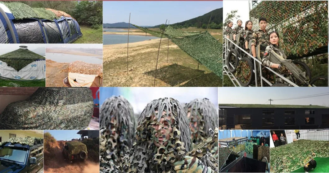 Outdoor Hunting Camping and Decorative Waterproof Flame Retardant Camouflage Mesh Net