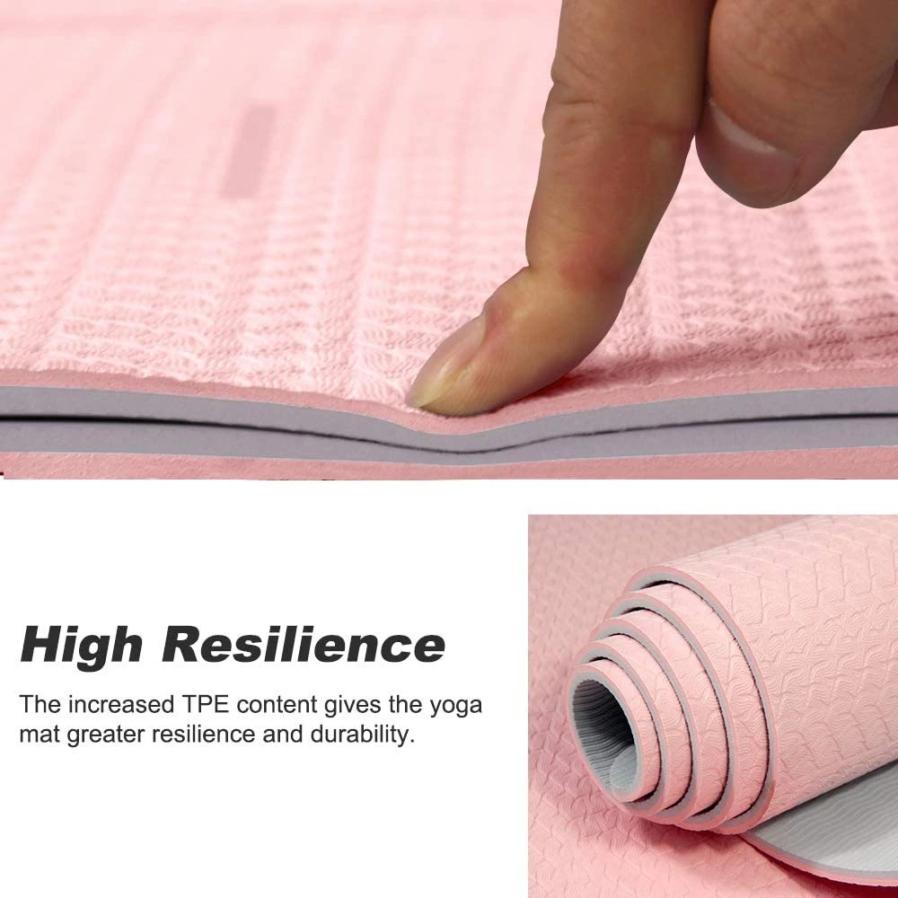 Eco-Friendly Non-Slip TPE Yoga Mat for Pilates