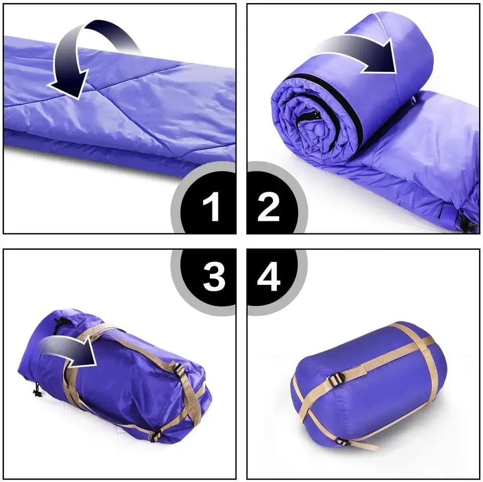 Sleepingbag 4 Seasons Warm Cold Weather Waterproof Lightweight Portable Camping Equipment