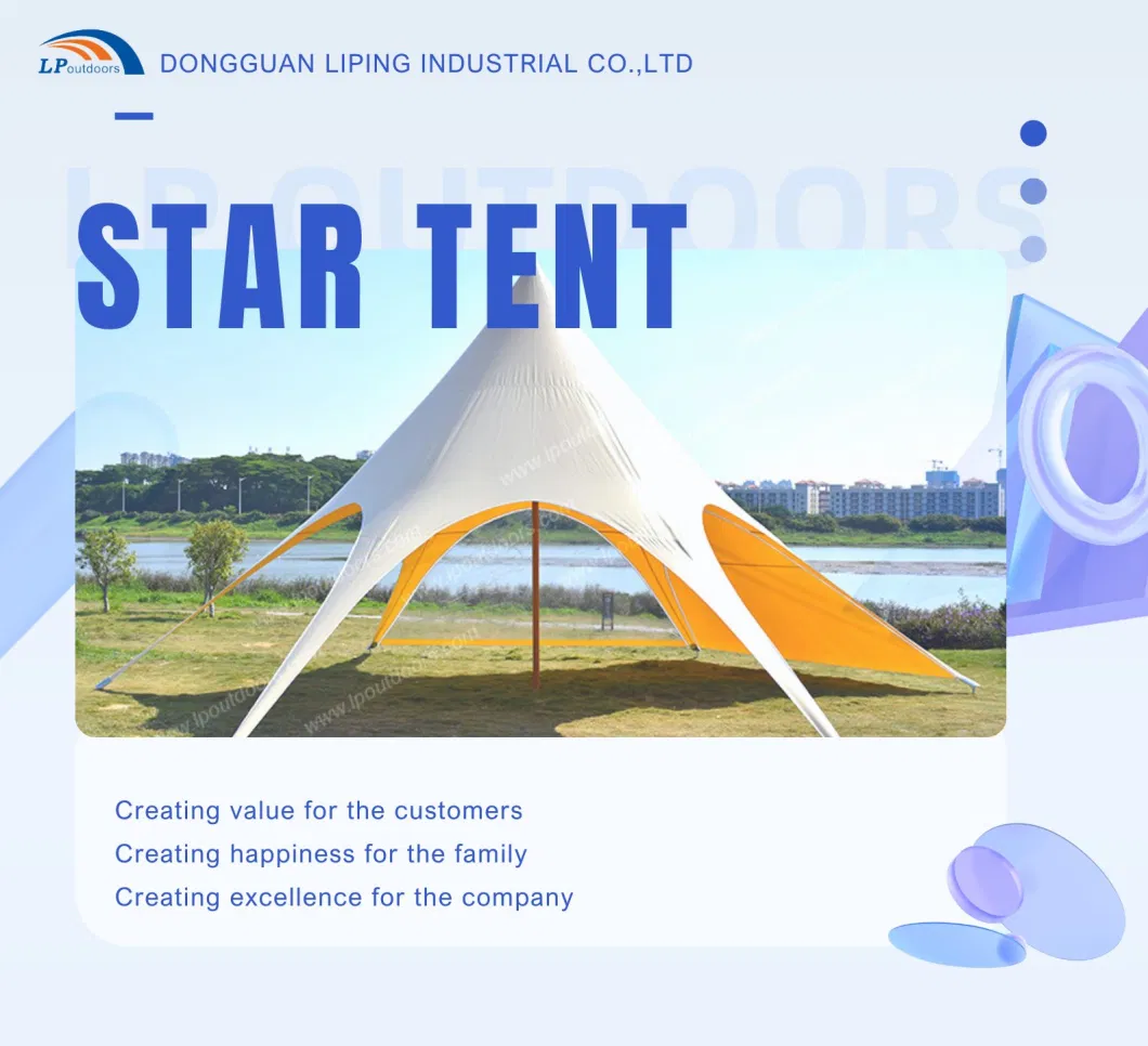 Outdoor Beach Party Star Tent Shade with Logo Printing