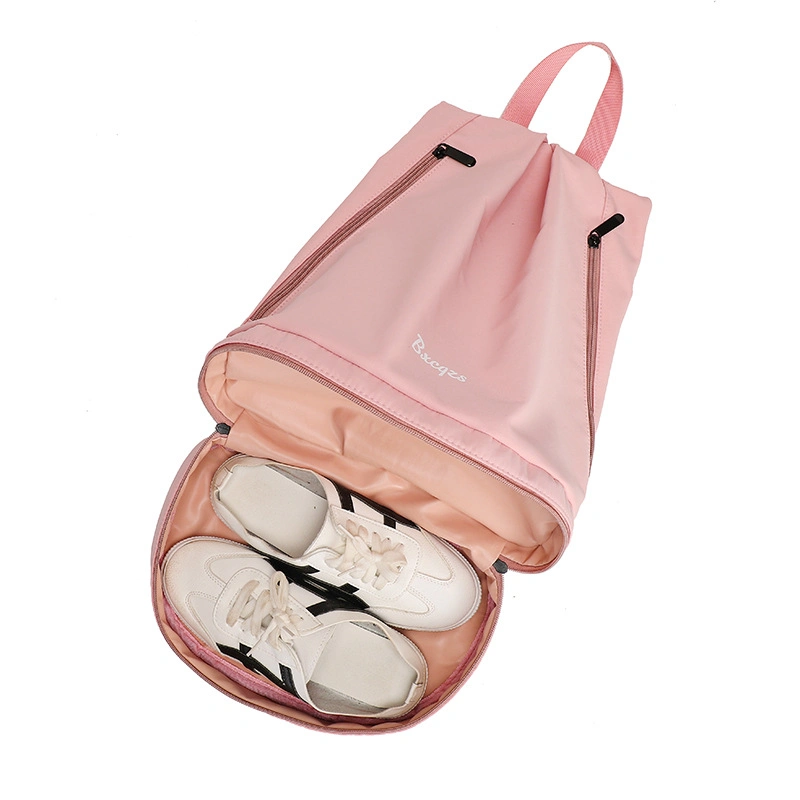Girl Dry and Wet Separation Swimming Backpack with Shoe Compartment