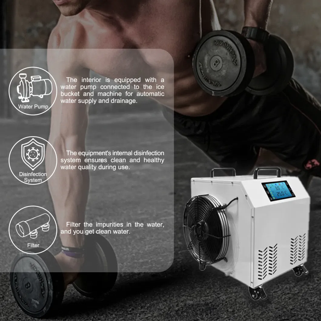 Ice Bath Chiller Ozone Cycle Use Athlete Fitness Recovery2-43 Degrees Water Cooled Cold Plunge Chiller