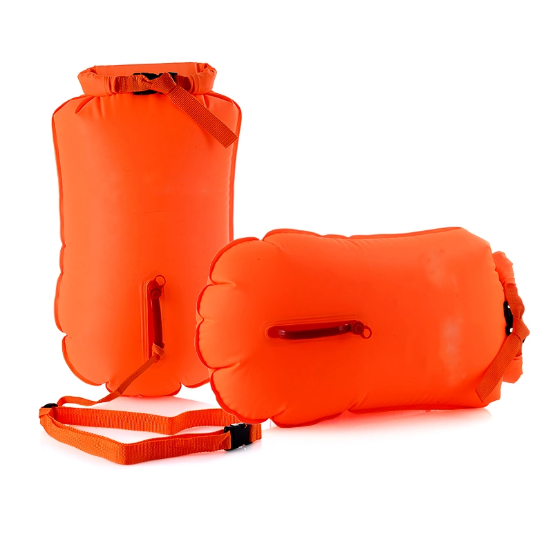 Swimming Bubble Safety Float Bag with Adjustable Belt for Open Water Swimming Training