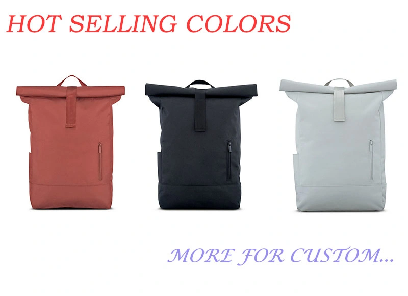 New Arrival Recycled RPET Rolltop Backpack Fashion Eco Roll-Top Backpack Daypack