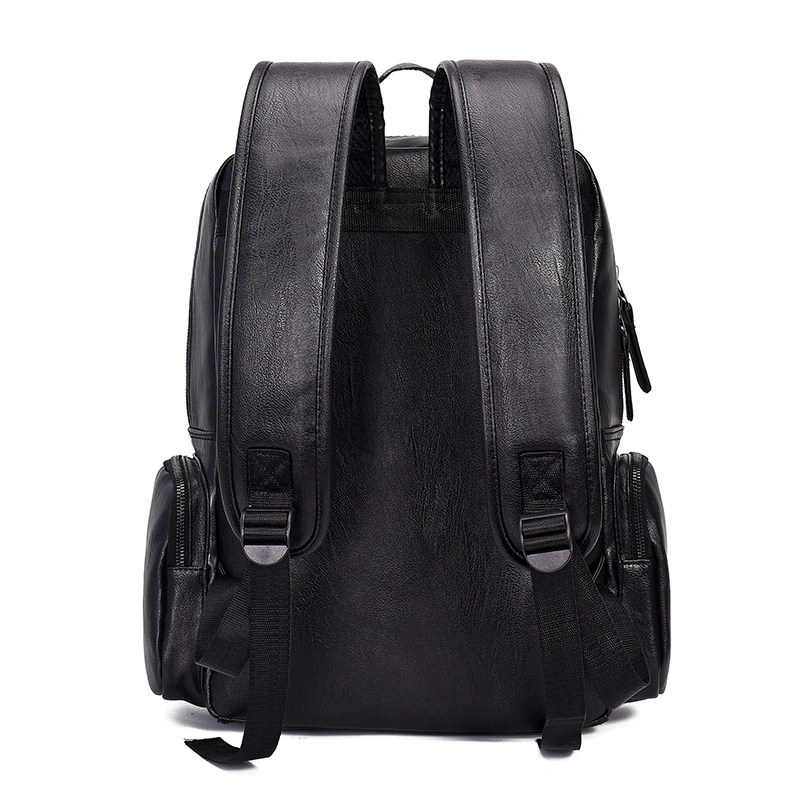 High Quality PU Leather Waterproof Travel Backpack Laptop Handbag Mens Backpack Wholesale Men Bag