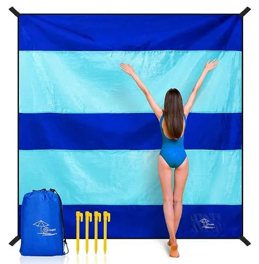 Outdoor Picnic Ultra-Thin Straw Sand Free Beach Mat Beach Blanket