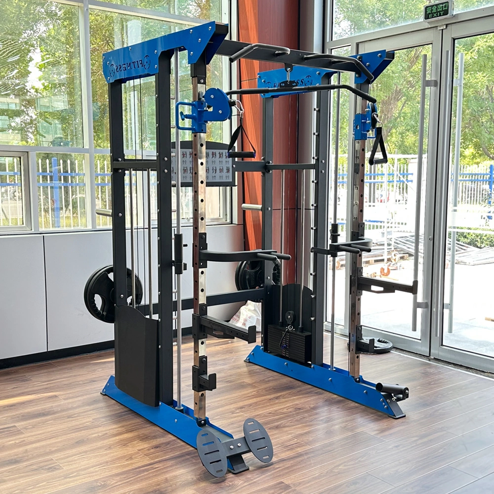 Commercial Strength Machine Sports Training Body Building Power Squat All in One Trainer Rack Multi-Functional Smith Machine Fitness Gym Equipment for Home Use