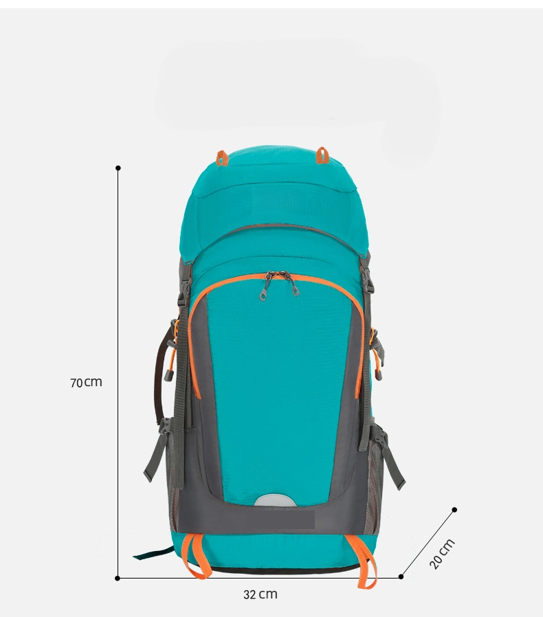 New Product Outdoor Mountaineering Bag 55+10L Sports Backpack Water Repellent Large Capacity Travel Bag Hiking Backpack