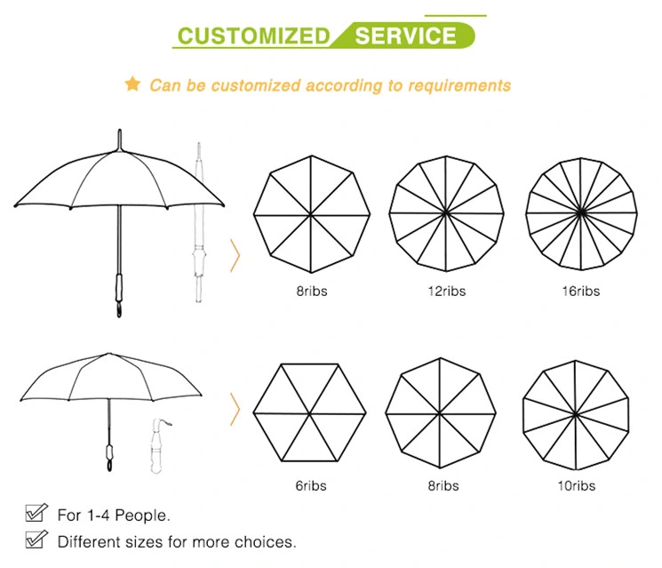 Custom Wholesale EVA Handle Plastic Top Manual Waterproof Straight Lover Umbrella for Camping