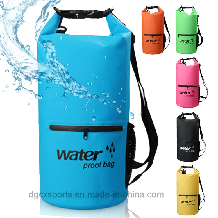 Custom Logo Brand Hiking Camping Floating 500d Outdoor PVC Waterproof Wet Dry Bag Backpack