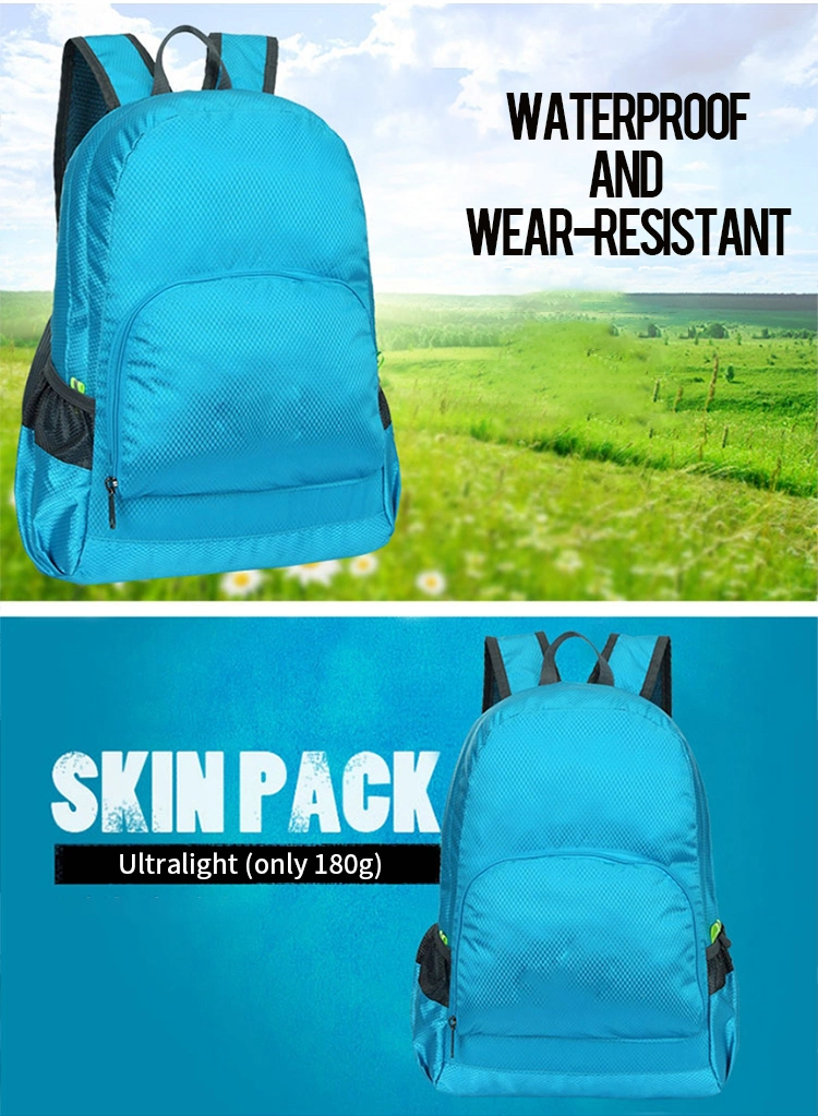 Lightweight Packable Backpack Foldable Ultralight Outdoor Folding Backpack Travel Daypack Bag Sports Daypack for Men Women