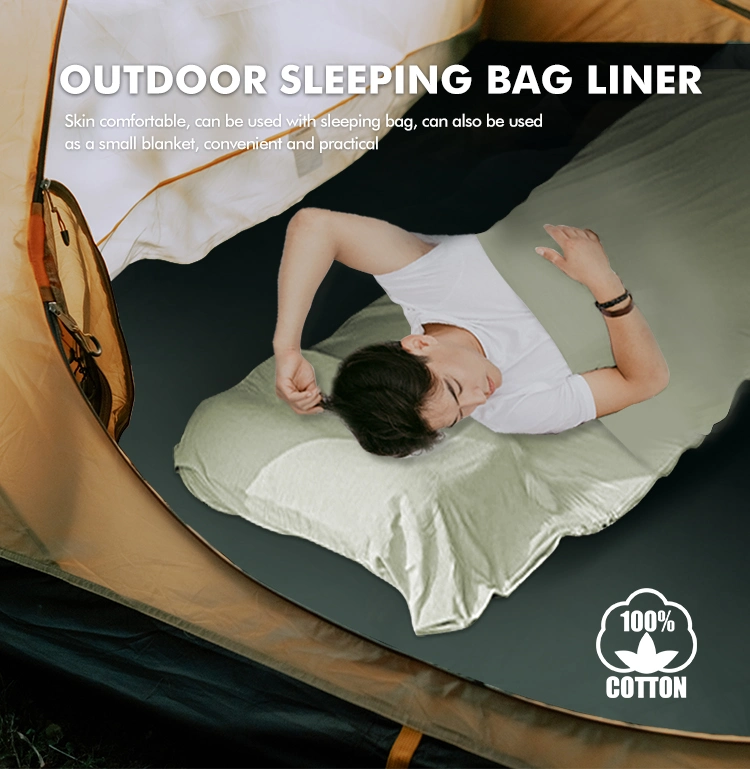 Outdoor Travel Custom Logo Camping Ultralight Sleeping Bags Adults Sleeping Bag Liner