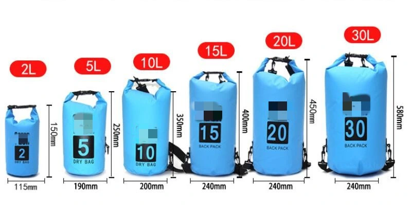 Popular Fashion PVC Outdoor Portable Dry Sack Waterproof Bag Backpack