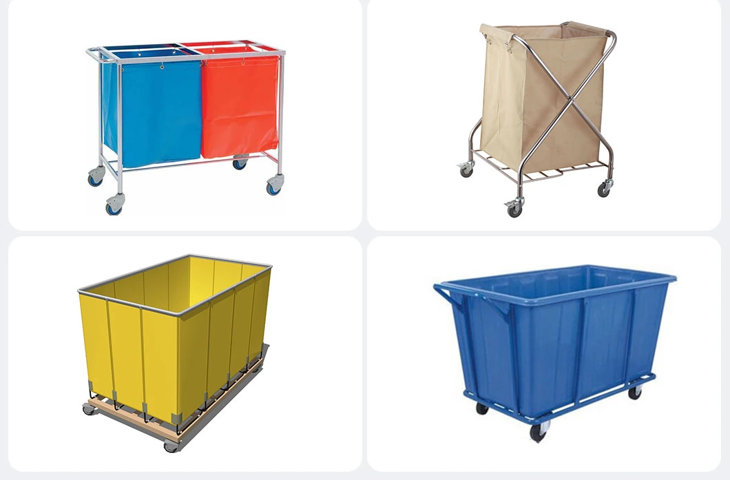 Customized Material Handling Collapsible Galvanized Steel Mesh Rolling Wire Cart