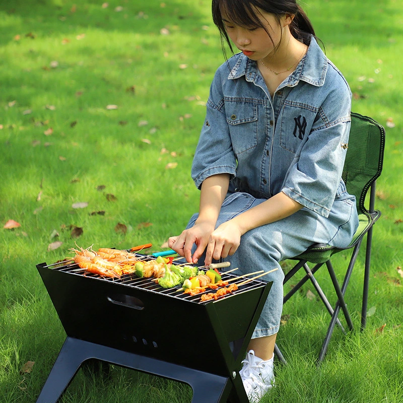 Outdoor X-Shaped Folding Grills Convenient Grills BBQ Wild Charcoal Grills