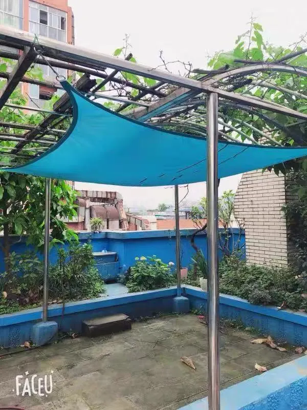 Waterproof Sun Shade Sail with LED Light, Sunshade Canopy Polyester Oxford Fabric with UV Protection 95% for Outdoor Terraces Balcony Swimming Pool Garden