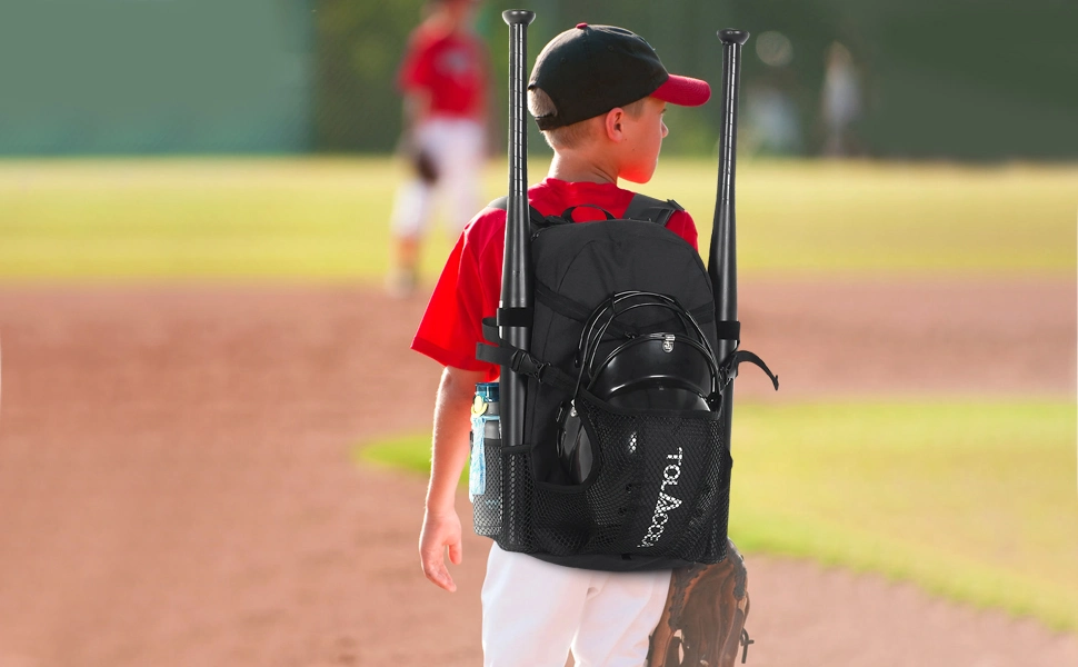 Outdoor Adults Sport Baseball Bag Softball T-Ball Bat Equipment Backpack with Helmet Glove