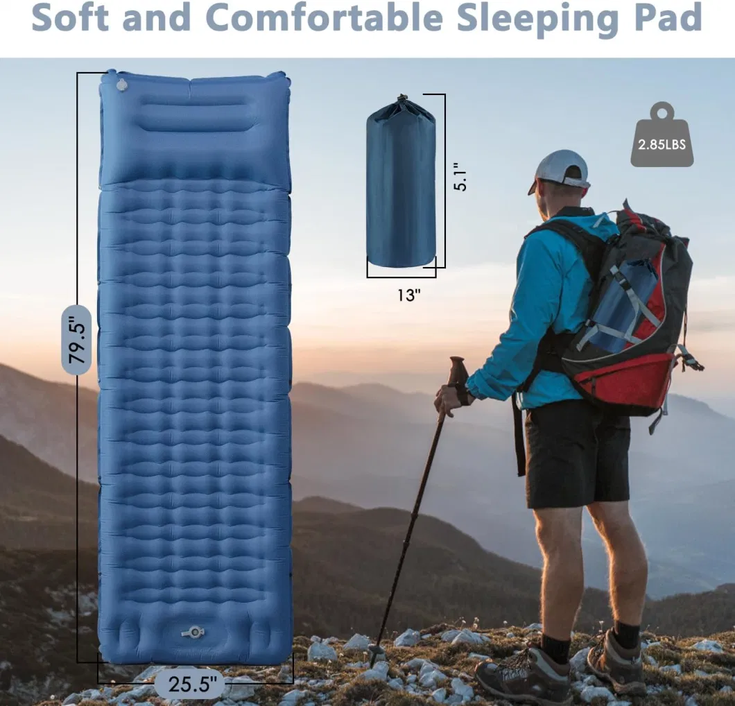 Sleeping Pad Self Inflating Camping Mattress for Backpacking, Hiking, Tent