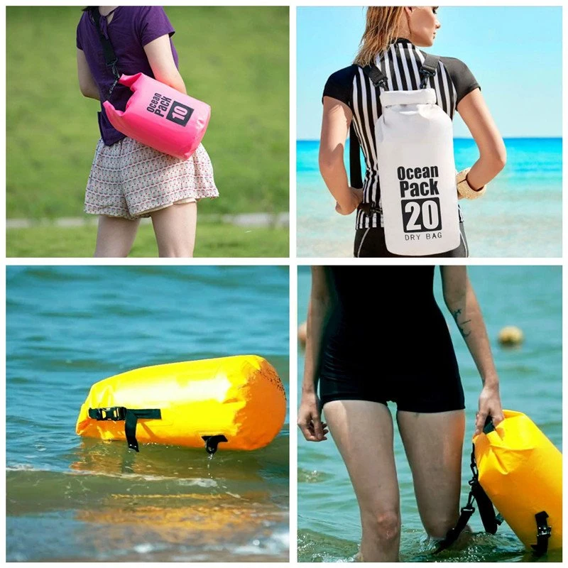 Waterproof Dry Bag 2L 10L 15L 20L 30L Custom PVC Sack Rafting Camping Hiking Backpack Kayak Ocean Pack Sport Beach Gear Dry Bag