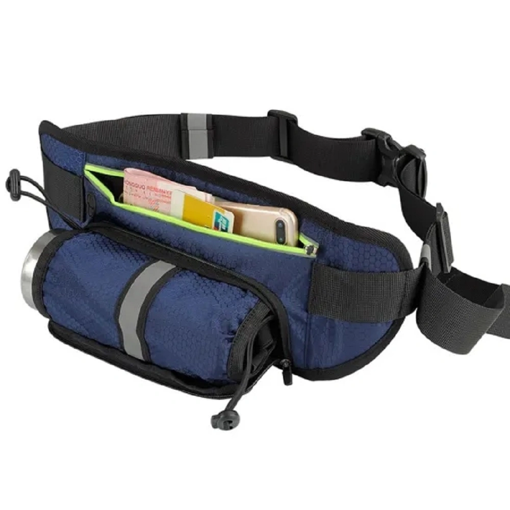 Waist Pack with Water Bottle Holder Waterproof Running Belt for Men Women Fits Mobile Cellphones Reflective Hydration Belt Wyz11307