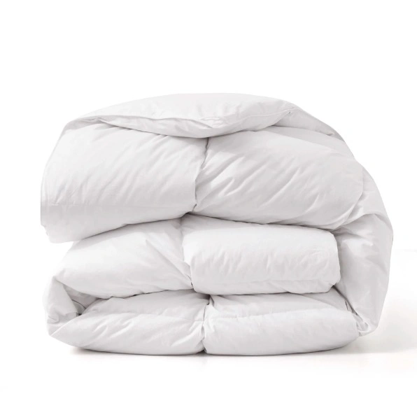 Luxurious Goose Feather and Down Comforter with 100% Cotton Cover