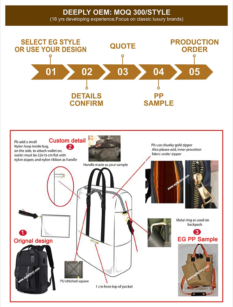 SA78 Manufacturer High Quality Designer Custom Logo Women&prime;s Waxed Canvas Laptop Backpacks Guangzhou Outdoor Sport Large Capacity Fashion Travel Man Backpack