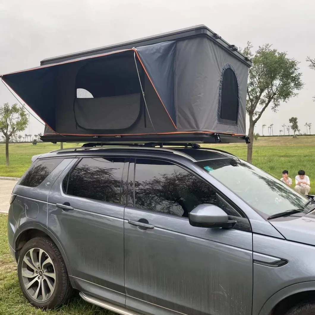 Waterproof Vehicle Pop-up Roof Top Tent Camping Tent Fabric Upgrade Rooftop Tent with Roof Rack