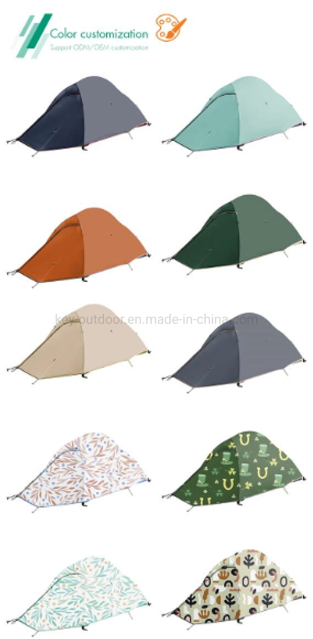 Upgraded Ultralight 2 Man Tent 20d Nylon Double Layers Aluminum Pole Outdoor Winter Camping Tent