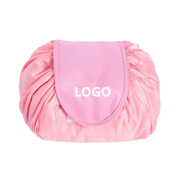 Professional Draw String Lazy Large Capacity Waterproof Portable Magic Other Nylon Drawstring Cosmetic Bag