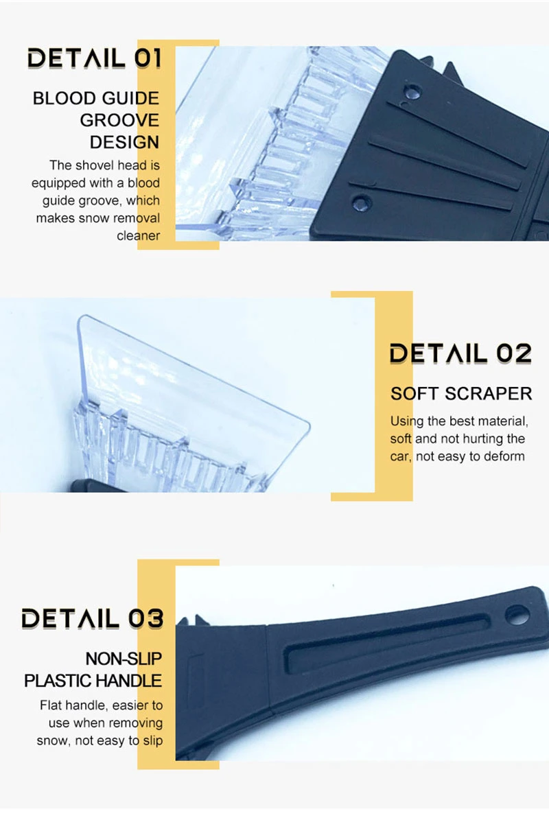 Snow Brush Glass Ice Scraper Snow Scraper Plastic Removal Shovel Ice Shovel Glass