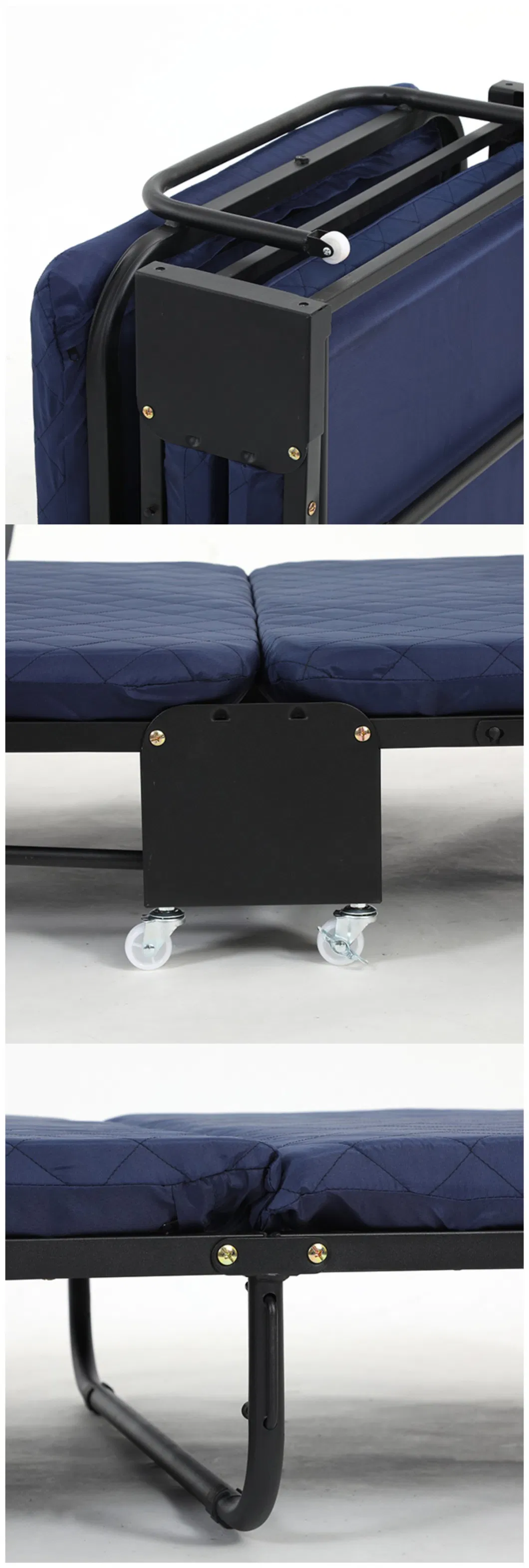 Livingroom Furniture Camp Hospital Metal Folding Extra Bed for Hotel