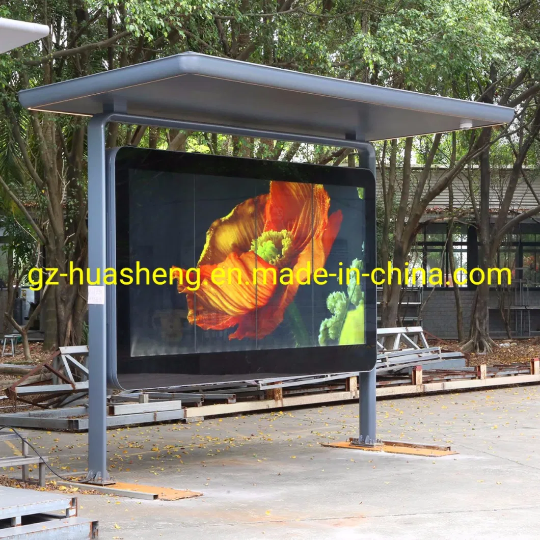 Smart LED/LCD Bus Stop Shelter (HS-BS-S001) -Average Lead Time One Month