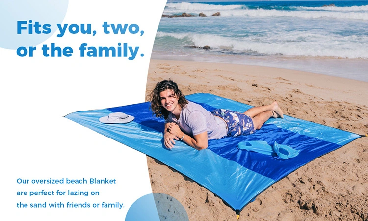 Outdoor Picnic Ultra-Thin Straw Sand Free Beach Mat Beach Blanket