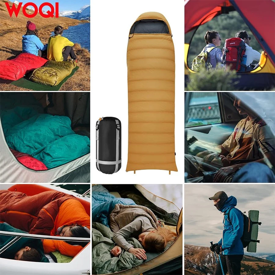 Woqi Ultra Lightweight Portable Down Sleeping Bag, Backpack Travel Sleeping Bag