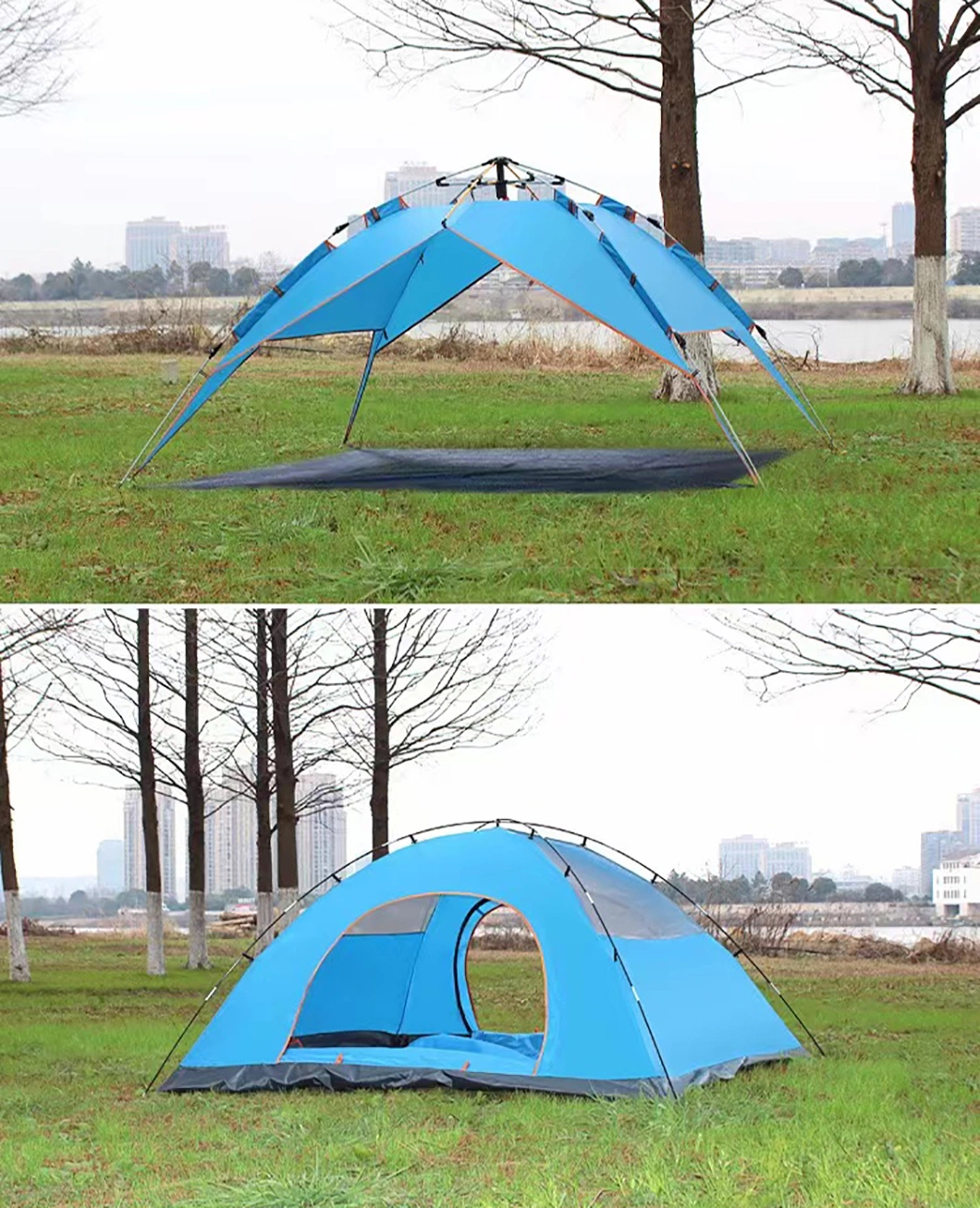 The Factory Price Outdoor Event Waterproof Large 2-6 Person Single Story Structure with Quick Open Camping Tent