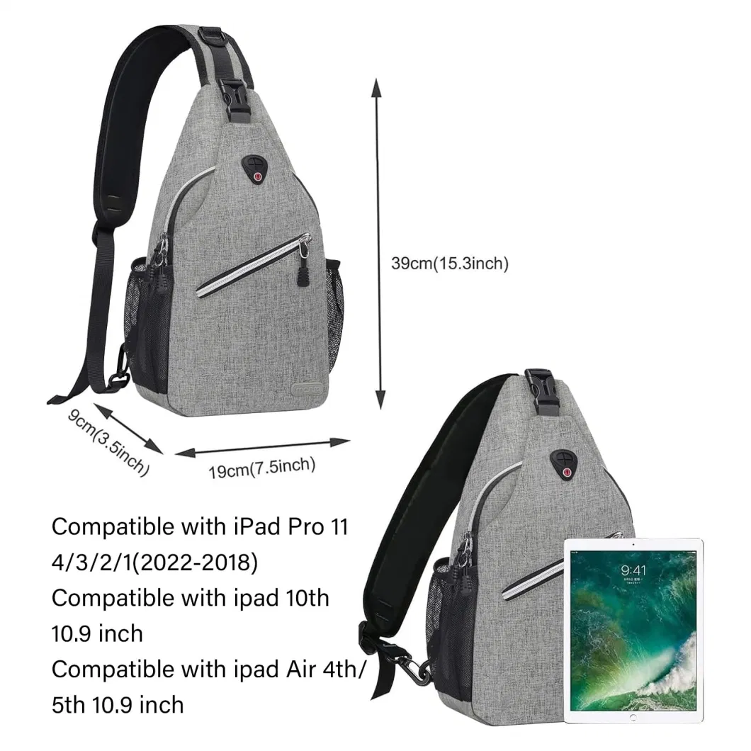 Washable Multipurpose Crossbody Chest Outdoor Hiking Daypack