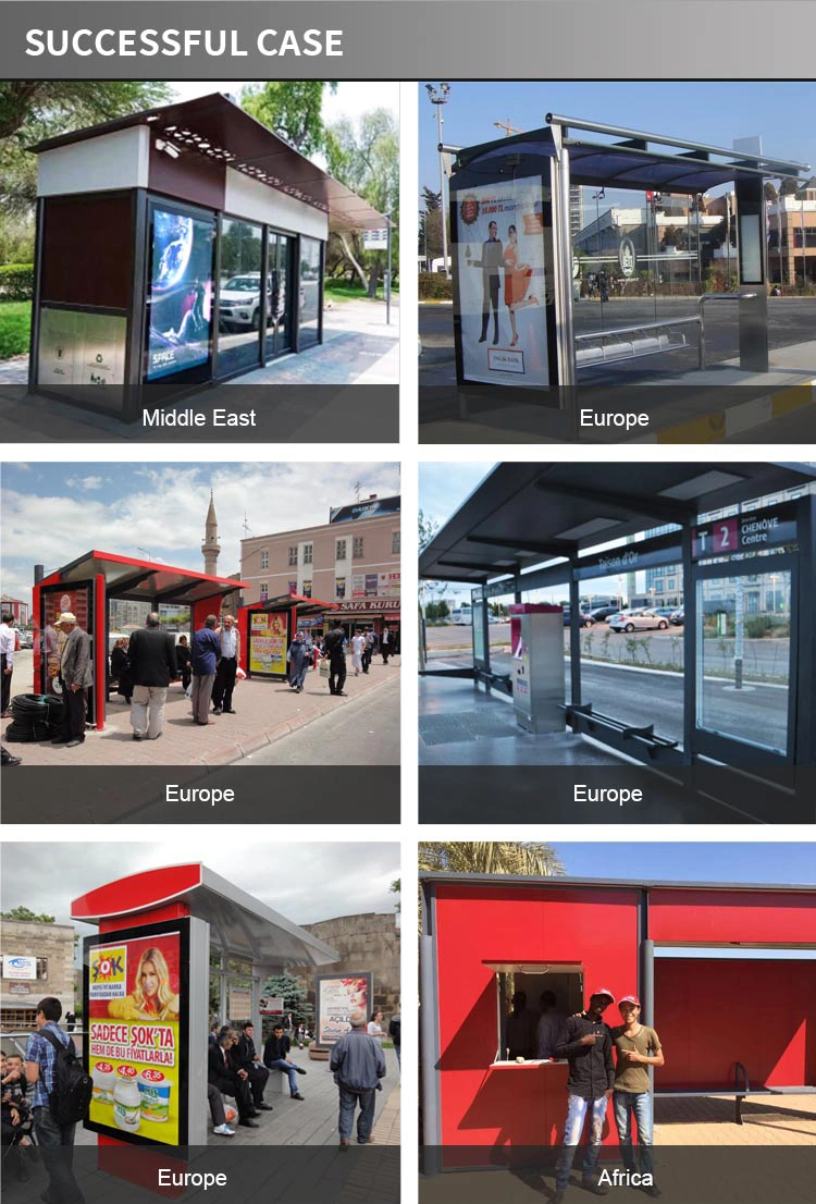 Street Bus Stop Urban Furniture Most Selling Products Advertising Bus Shelter