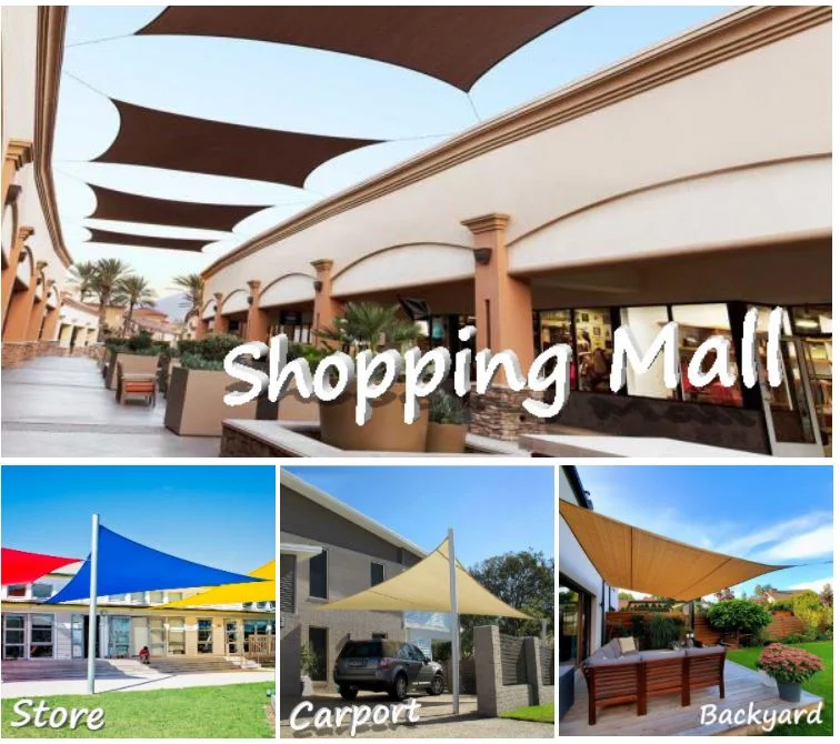 Znz HDPE 90% Sun Blockage Rectangle Shade Sail Protection From UV Rate Suitable for Carport