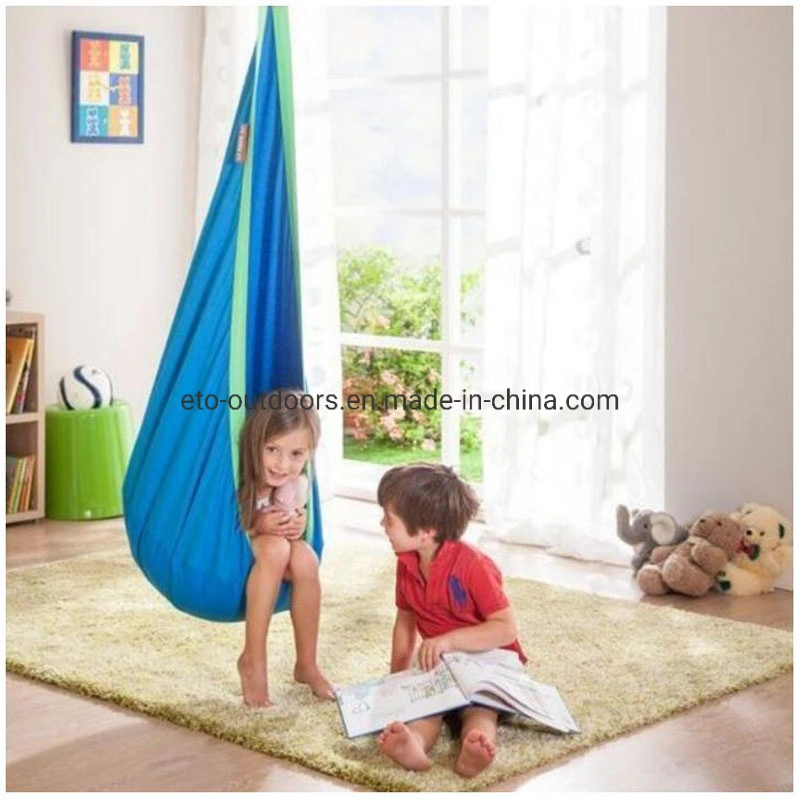 Kids Hanging Tent Pod Chair Hammock with PVC Air Cushion