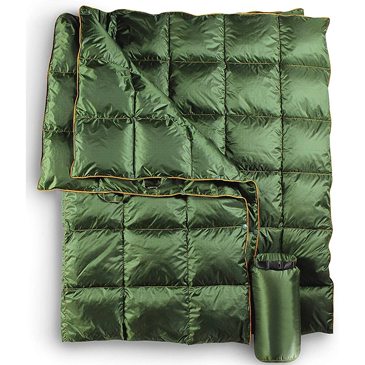 Outdoor Lightweight Warm Compact Waterproof Down Camping Blanket