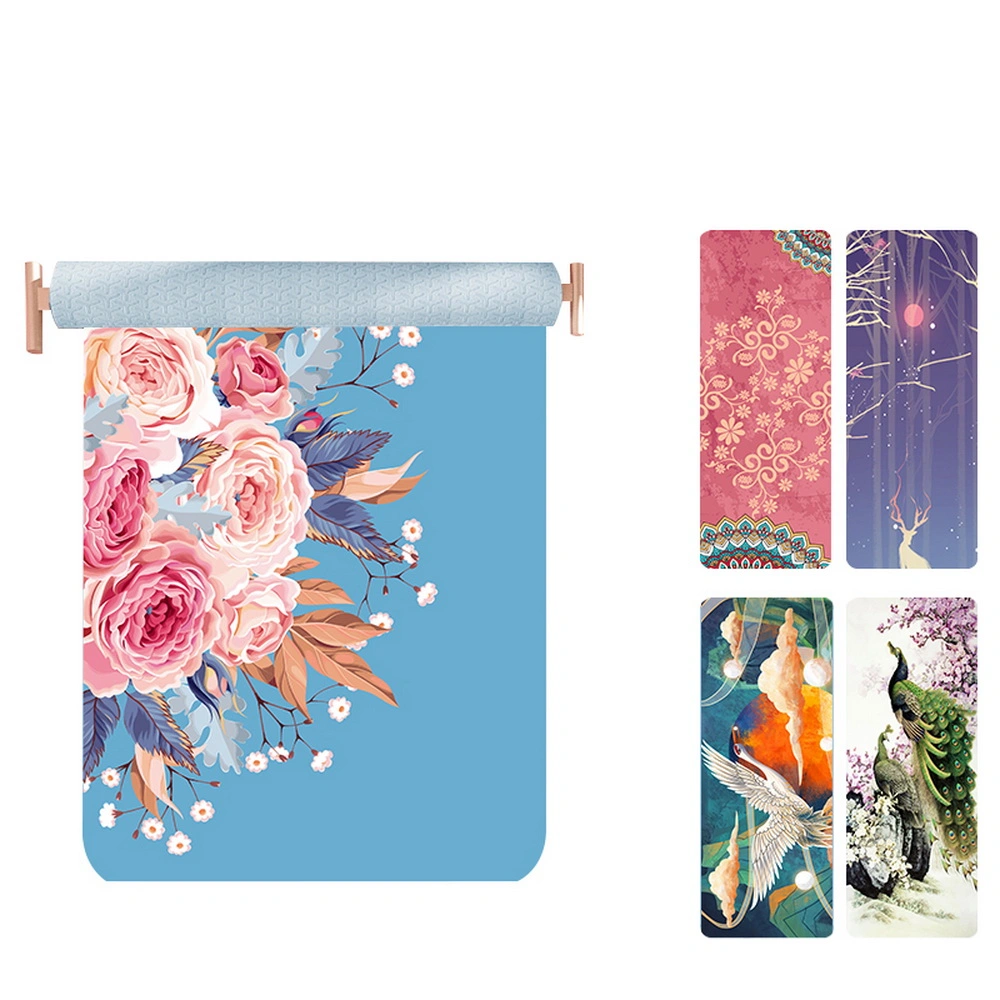 Customised Large Microfiber Mat Natural Rubber Base Soft Surface Sublimation Print Yoga Mat