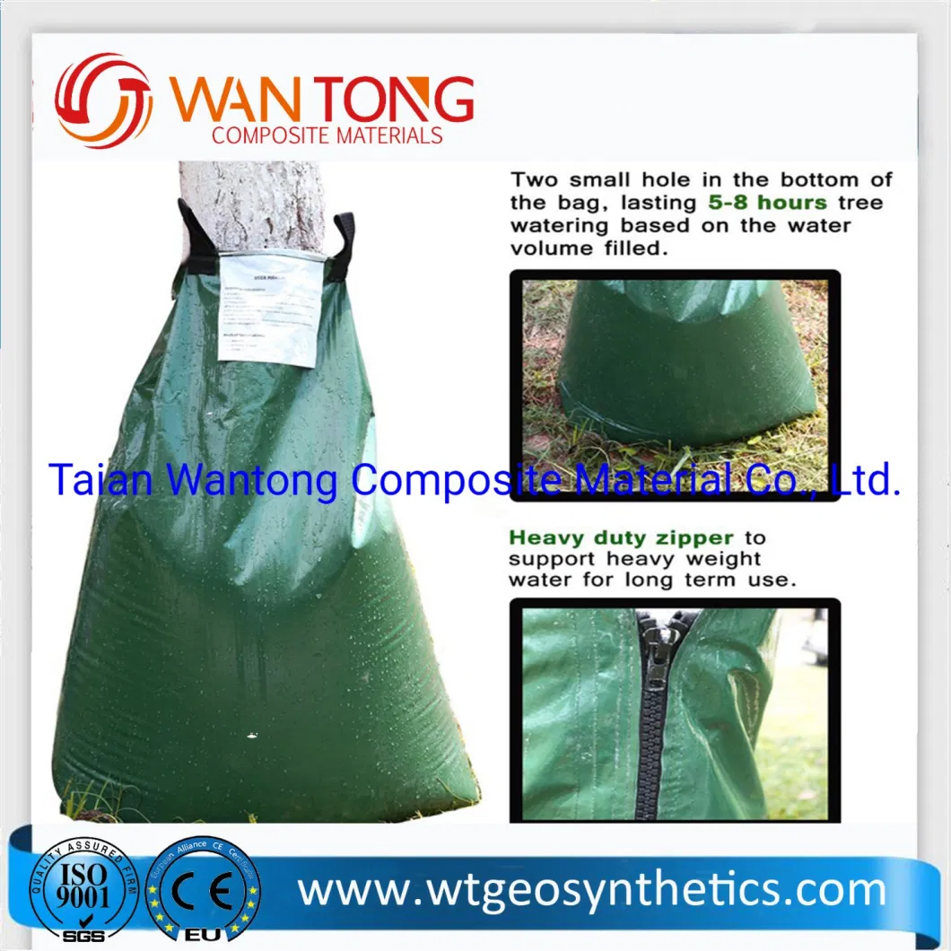 20 Gallon PVC Tarpaulin Tree Watering Irrigation Bag, 75L Slow Release Drip Water Bag for Trees and Shrubs